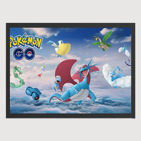 Quadro para Quarto Pokemon GO Kyogre Lendário 45x33 A3 - Tudo4Home