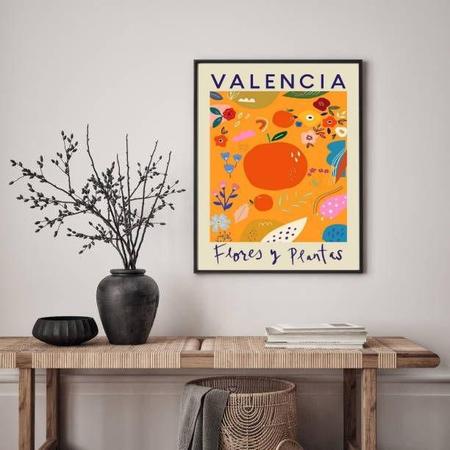 Imagem de Quadro Poster Flores E Plantas - Valencia 24X18Cm - Vidro