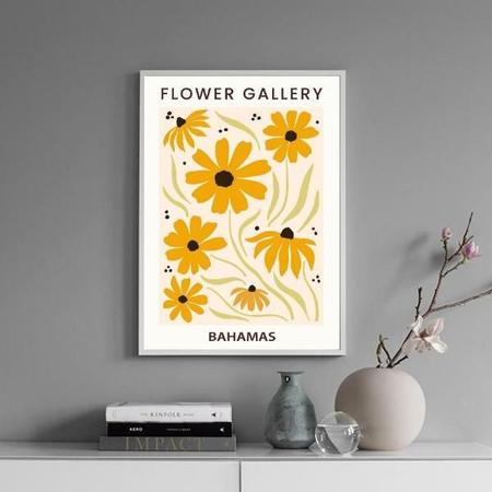 Imagem de Quadro Poster Flower Gallery - Bahamas 24X18Cm - Com Vidro