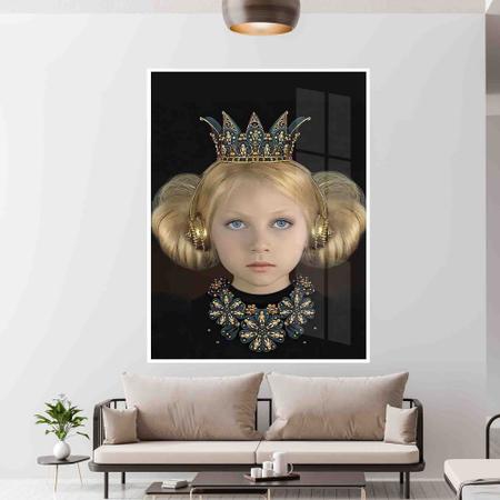 Imagem de quadro premium  com Moldura e Vidro Princesa de Fone