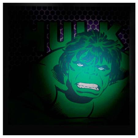 Imagem de Quadro Tela Com Led Marvel Hulk