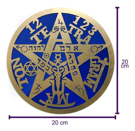 Imagem de Quadro Tetragrammaton 3D Poderoso Símbolo (20cm)
