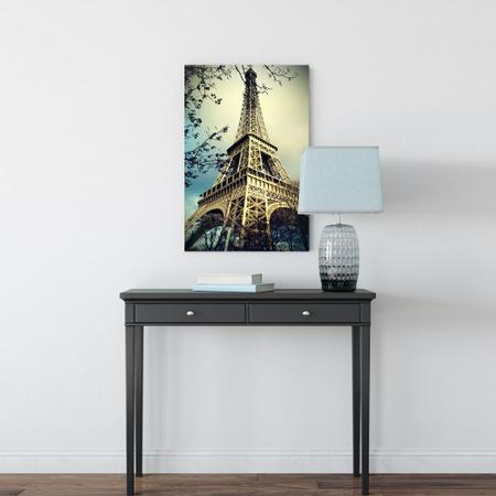 Imagem de Quadro Torre Eiffel Paisagem Ao Entardecer Decorativo Moderno Para Sala - Bimper