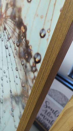 Imagem de Quadro Vidro Kit 3 Folhas Brancas Abstrato Círculo Dourado Tropical Sala Quarto