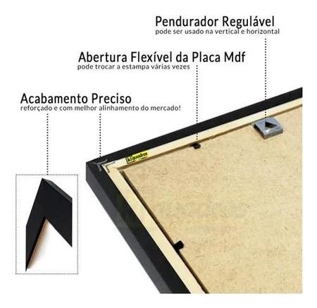 Kit Com 5 Quadros Decorativos - Xadrez - Xeque-mate - Tabuleiro - Esporte  Visu = 11