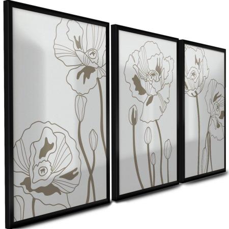 Quadros Decorativos Desenho Cactos Desenhos á Mão Bege Quarto Moderno –  Decora 10