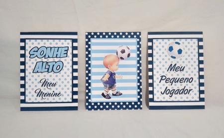 Quadro jogador de futebol decoracao para sala e quarto