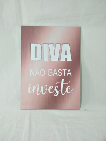 Quadros Salão Beleza Diva Motivação Frases 3 Peças 20x28cm - CAMALEÃO  DECORAÇÕES - Quadro Decorativo - Magazine Luiza