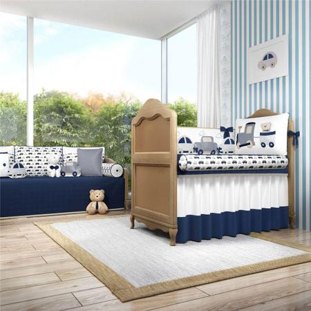 Quarto Infantil Carrinhos Azul Marinho