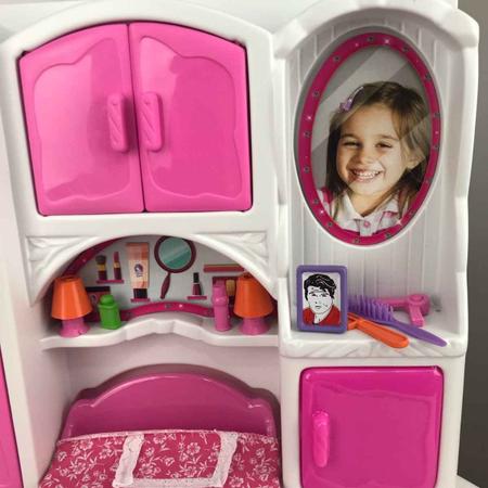 Quarto de Casinha de Barbie com Cama Infantil Brinquedo - LUA DE CRISTAL -  Casinha de Boneca - Magazine Luiza