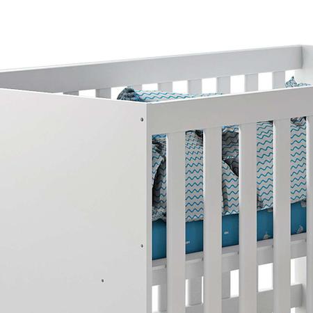 Imagem de Quarto de Bebê Ariel VII Berço Guarda-Roupa Cômoda Branco Infantil