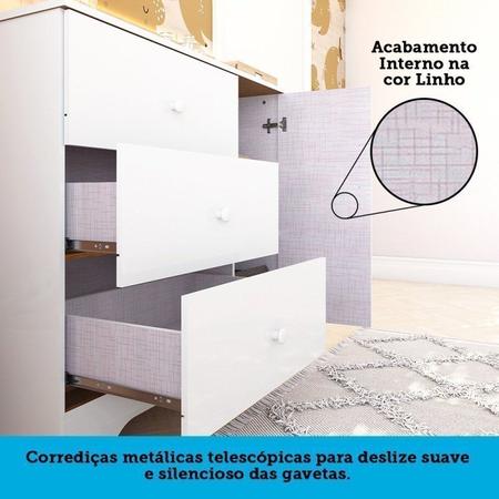 Imagem de Quarto de Bebê Berço Americano e Guarda Roupa 4 Portas Cômoda Cocada Espresso Móveis