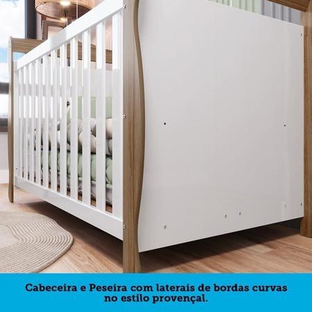 Imagem de Quarto de Bebê com Cômoda 1 Porta e Berço Americano Nina Espresso Móveis