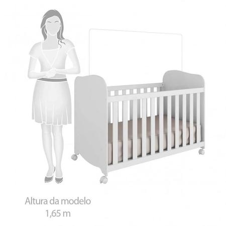 Imagem de Quarto de Bebê com Guarda Roupa 1 Porta com Janela e Berço 100% MDF Uli Móveis Peroba