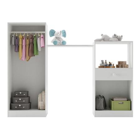 Imagem de Quarto de Bebê Completo Berço/Guarda-Roupa/Cômoda FG2869 Multimóveis Branco