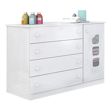 Quarto de Bebê Lívia com Berço Multifuncional Selena Branco Brilho - Phoenix - Phoenix Baby Imagem de Quarto de Bebê Lívia com Berço Multifuncional Selena Branco Brilho - Phoenix