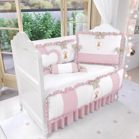 Quarto Bebê Menina Rosa Clássico 17Pçs Grão de Gente - Kits Enxoval para  Berço - Magazine Luiza