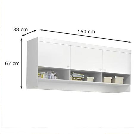 Imagem de Quarto Infantil Eloísa Guarda Roupa 2 Portas Cômoda e Modulo Aereo