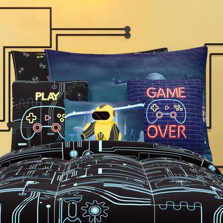 Quarto Infantil Gamer 10 Peças Grão de Gente - Jogo de Cama Infantil -  Magazine Luiza