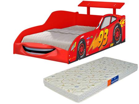 Quarto Infantil Menino Carro McVeloz Com Cama e Guarda Roupa - Loja Tigo