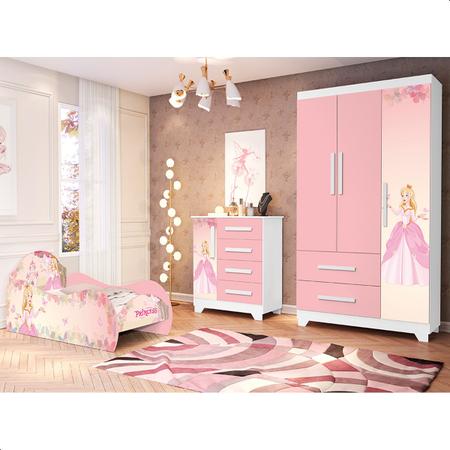 Jogo de Quarto Princesa Rosa com Colchão Probel - Loja Tigo - Quarto  Completo - Magazine Luiza