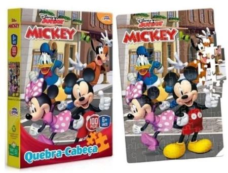 Mickey Mouse - Quebra-cabeça - 100 peças - Toyster Brinquedos :  : Brinquedos e Jogos