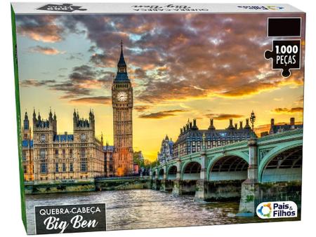 Imagem de Quebra-cabeça 1000 Peças Big Ben Pais e Filhos