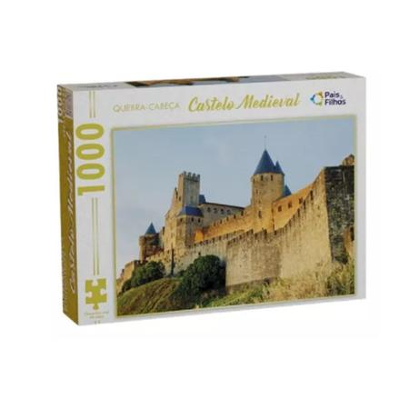 Quebra Cabeça Castelo Medieval 1000 Peças Pais e filhos