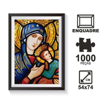 Imagem de Quebra-Cabeça 1000 peças Nossa Senhora - Pais e Filhos