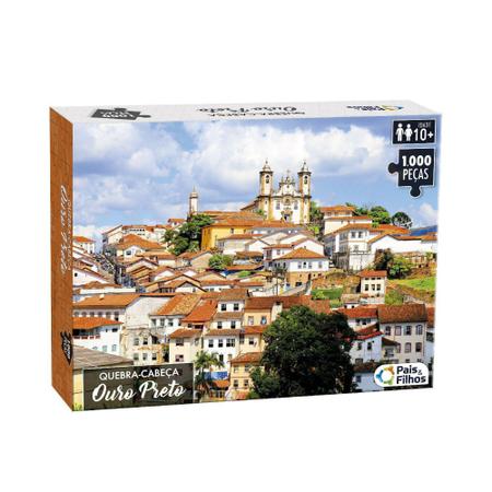 Imagem de Quebra-cabeça 1000 peças Ouro Preto - Pais & Filhos