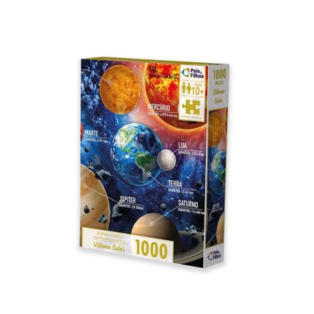 Quebra Cabeça Sistema Solar 1000 Peças Pais e filhos
