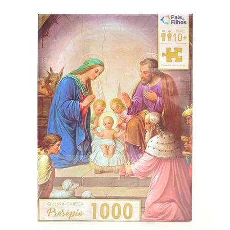 Imagem de Quebra-Cabeça - 1000 Peças - Presépio - Pais e Filhos