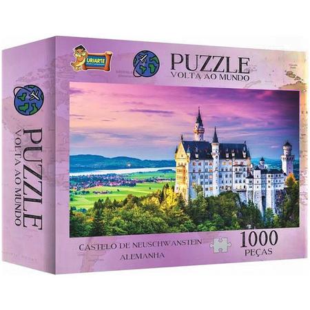 Jogo Quebra Cabeça Paisagem Castelo Alemanha 1000 Pçs Puzzle