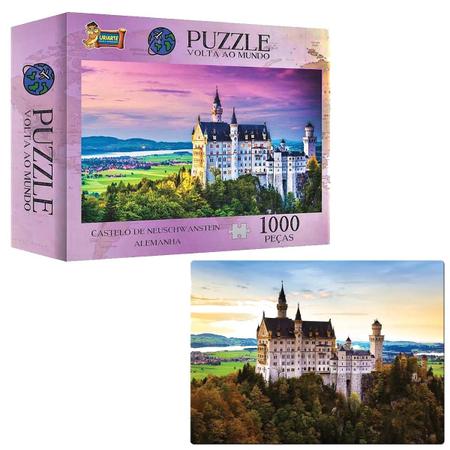 Jogo Quebra Cabeça Paisagem Castelo Alemanha 1000 Pçs Puzzle