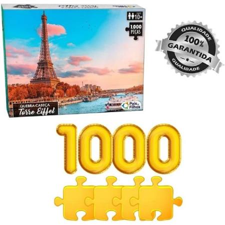 10775 - Quebra-cabeça Torre Eiffel - 1000 pçs