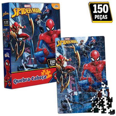 Quebra Cabeça Homem Aranha 150 peças Toyster - Suzupel - Papelaria em  Suzano - Material Escolar, Material de Escritório, Informática, Aviamentos  e Artesanato