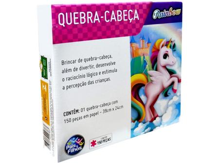 Quebra Cabeça Rainbow 150 Peças - Pais e Filhos