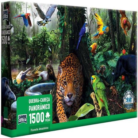 Quebra-Cabeça - 1500 Peças - Floresta Amazônica - Game Office