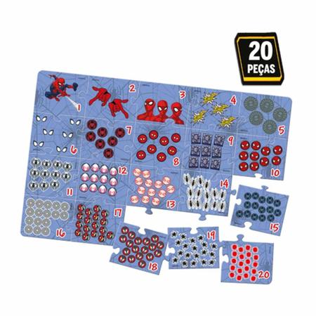 Montando os Números - Quebra-Cabeça 27 peças - Toyster Brinquedos - Toyster