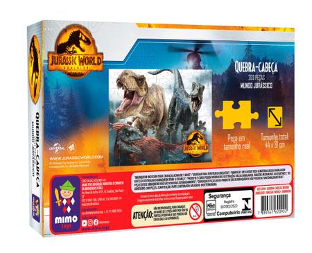 Jogo Quebra Cabeça Dinossauro Fúria Do T-Rex Jurassic World 200 Peças  Presente 2067 Mimo - Quebra-Cabeça - Magazine Luiza