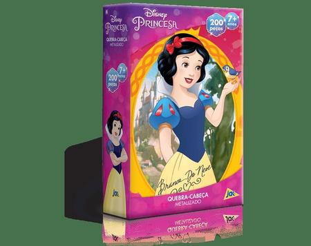 Quebra Cabeça 200 Peças Princesa Branca de Neve Metalizado Toyster