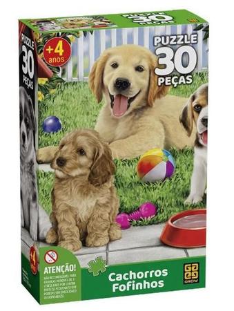 Quebra Cabeça - 30 peças Cachorros Fofinhos - 4239 - Grow - Real Brinquedos