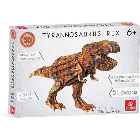 Quebra Cabeça 3d - Dinossauro T-rex Robô Puzzle Funcraft