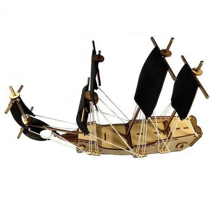 Imagem de Quebra Cabeça 3D Navio Pirata  Mdf
