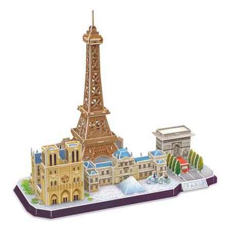 Jogo de quebra-cabeça 3d, brinquedo em miniatura, city, paris, nova york,  moscow, famosa montagem de