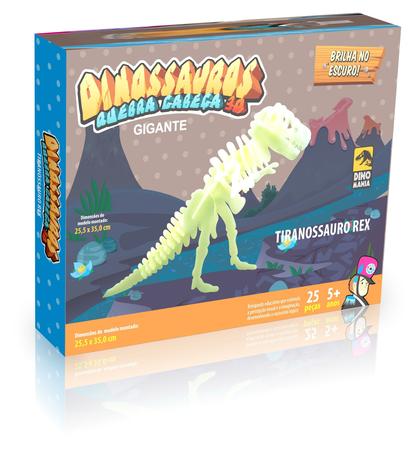 Tiranossauro Rex Gigantesco (110cm ) Quebra Cabeça Dinossauro 3D