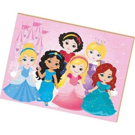 Quebra-Cabeça Princesas Baby 48 peças - PAPELARIA TROPICAL
