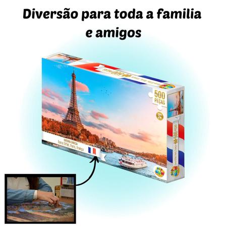 Quebra-cabeça Paisagem De 500 Peças Puzzle Infantil Jogo Para Crianças E  Adultos GGB Brinquedos - Quebra Cabeça - Magazine Luiza