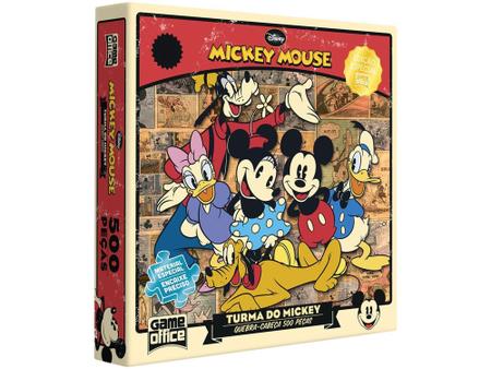 Imagem de Quebra-cabeça 500 Peças Mickey Mouse - Game Office A Turma do Mickey Toyster