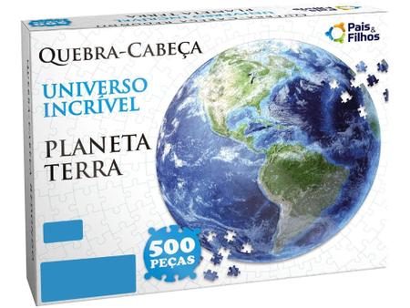 Imagem de Quebra-cabeça 500 Peças Planeta Terra - Pais e Filhos